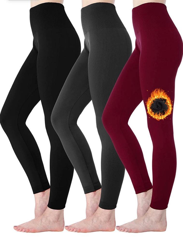 Hot! Women‚Äôs Extra Fleece Leggings High Waist Soft Stretchy Warm