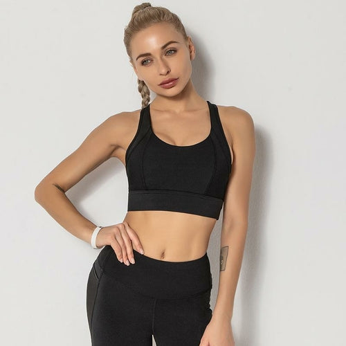 Stretch Breathable Yoga Sports Bra Top