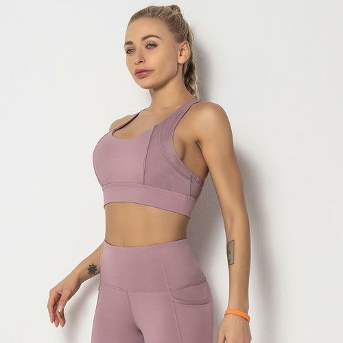 Stretch Breathable Yoga Sports Bra Top